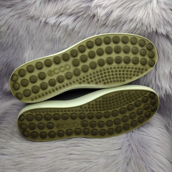 Bundle Of 2 Ecco Leather Danish Design Casual Shoes Mens Size 12 Blue Grey - Picture 15 of 16